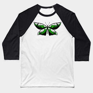 Fly With Pride: Neutrois Flag Butterfly Baseball T-Shirt